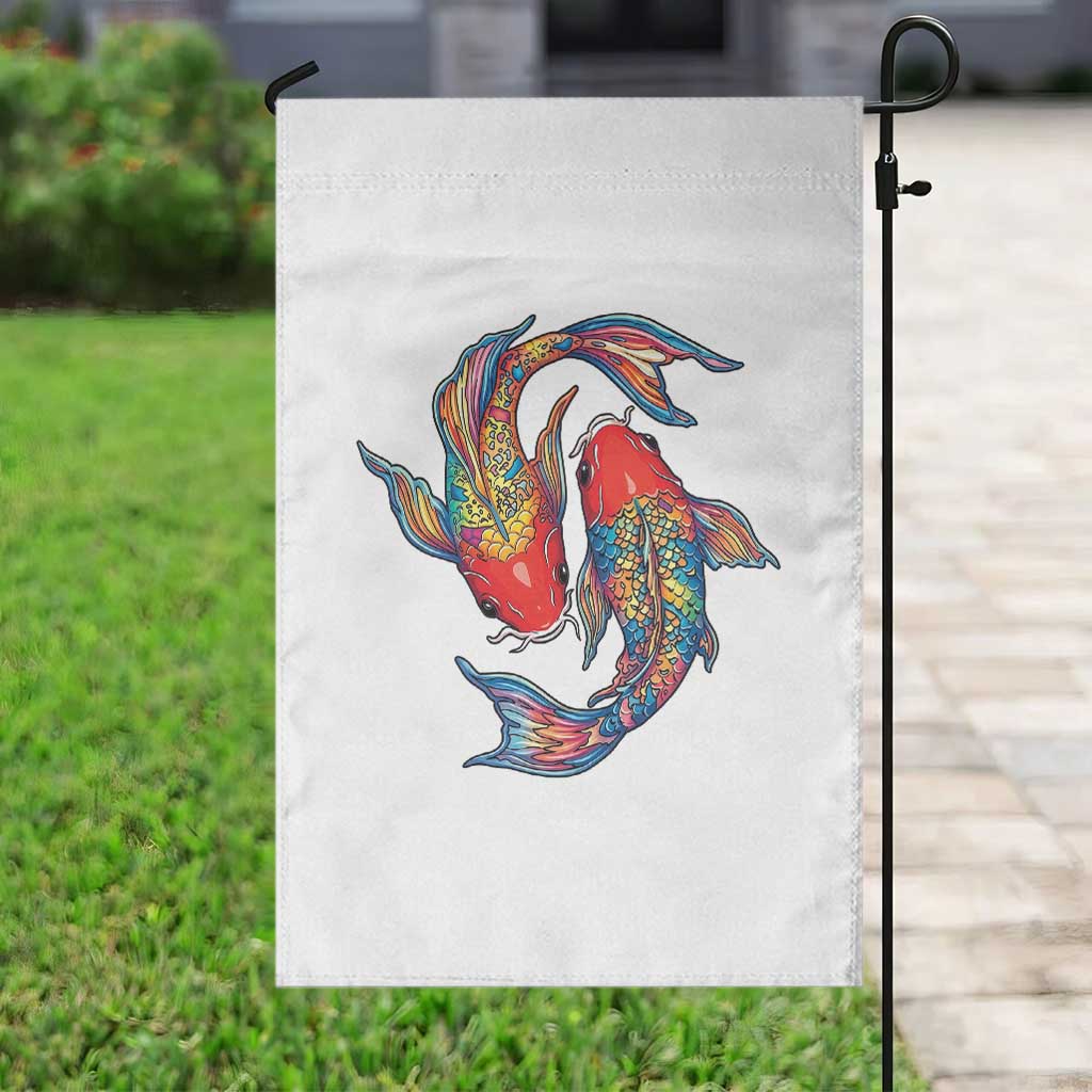 Rainbow Koi Fish LGBTQ Pride Garden Flag Colorful Japanese Carp