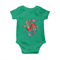Rainbow Koi Fish LGBTQ Pride Baby Onesie Colorful Japanese Carp