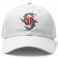 Rainbow Koi Fish LGBTQ Pride Baseball Cap Colorful Japanese Carp