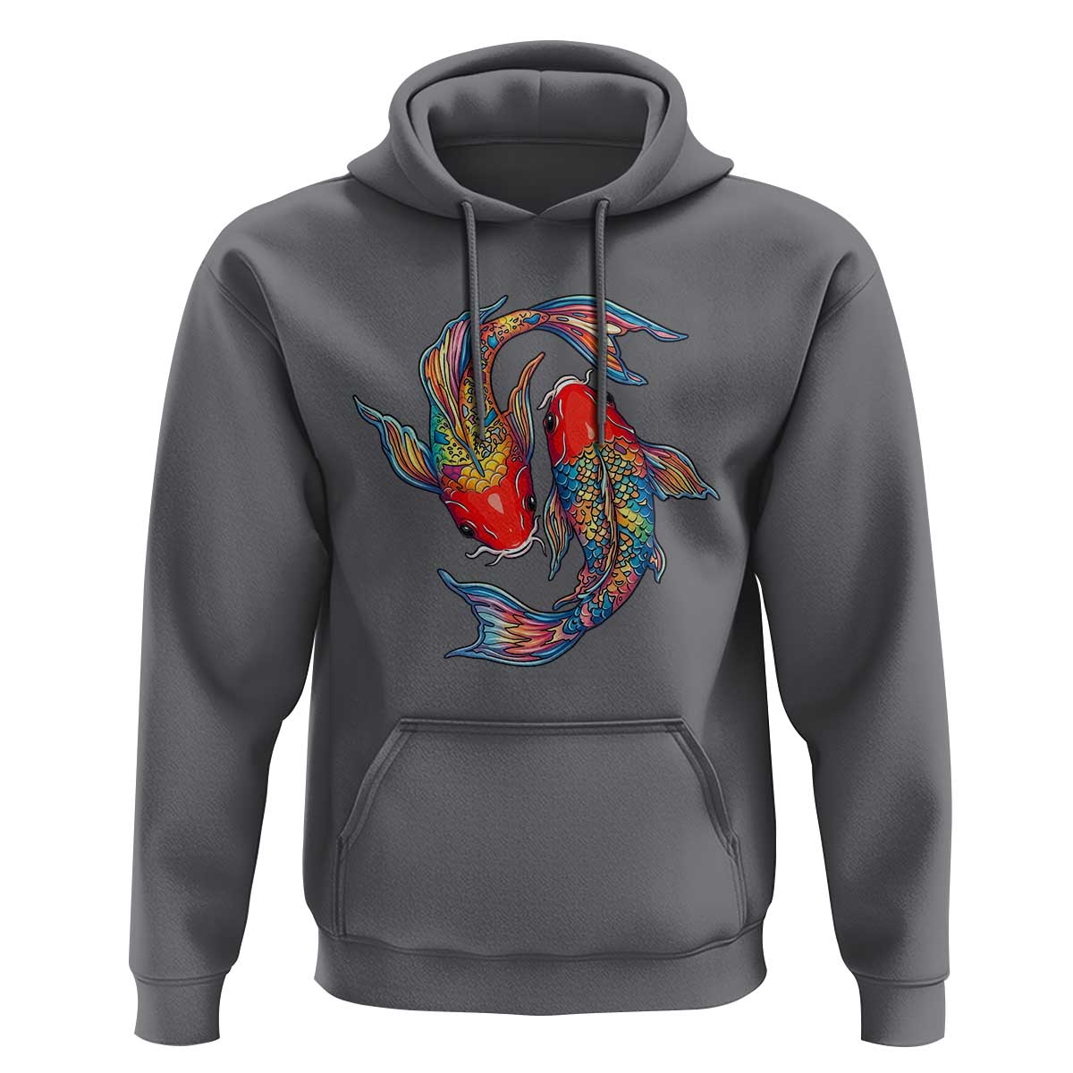 Rainbow Koi Fish LGBTQ Pride Hoodie Colorful Japanese Carp