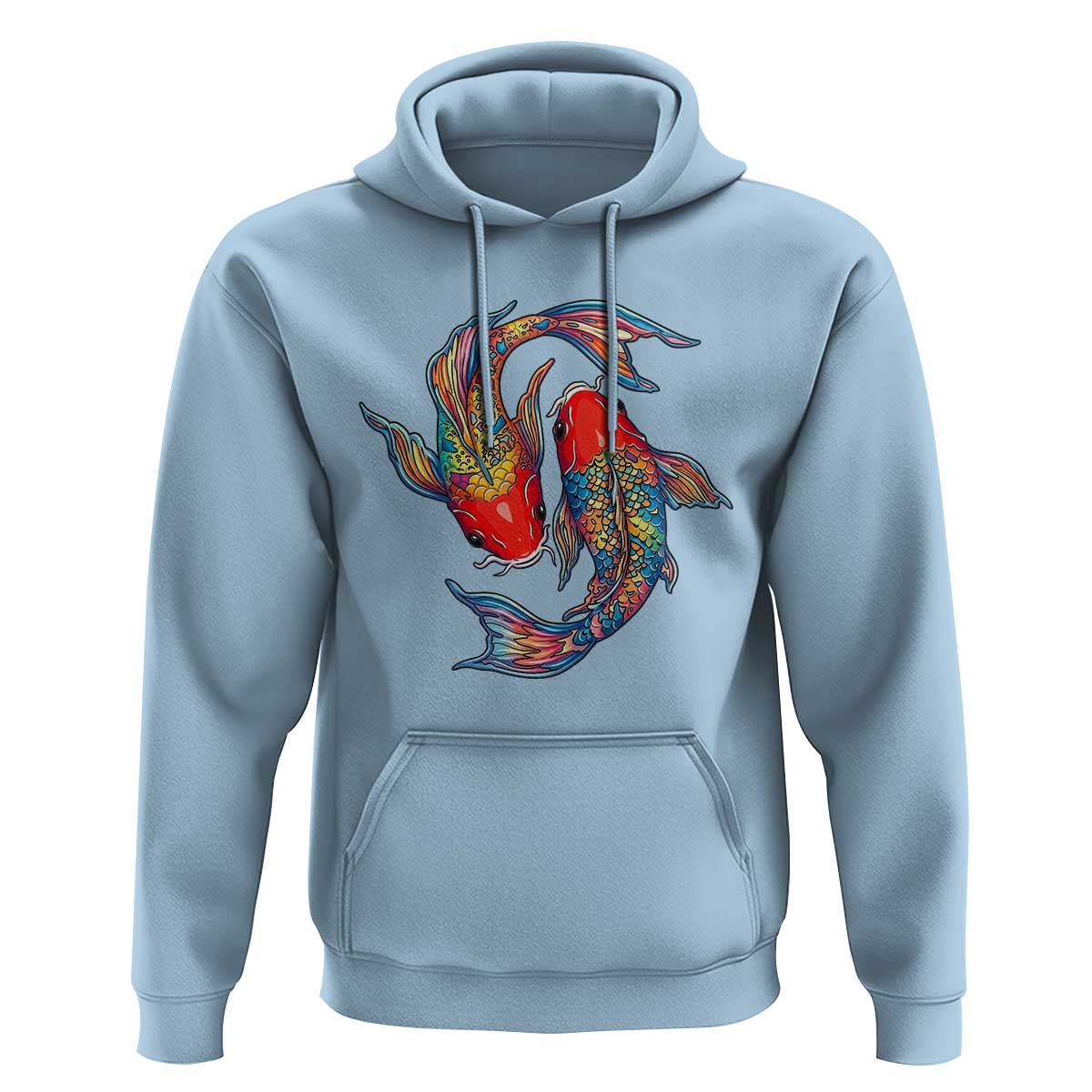 Rainbow Koi Fish LGBTQ Pride Hoodie Colorful Japanese Carp