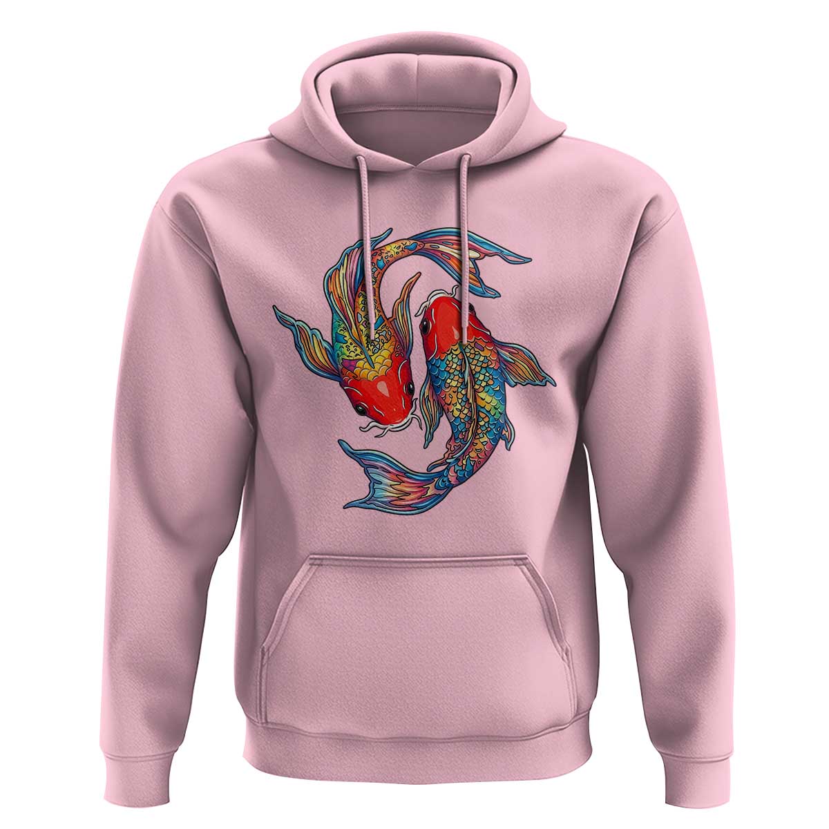 Rainbow Koi Fish LGBTQ Pride Hoodie Colorful Japanese Carp
