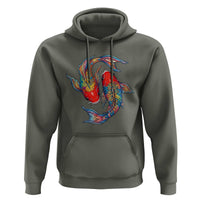 Rainbow Koi Fish LGBTQ Pride Hoodie Colorful Japanese Carp