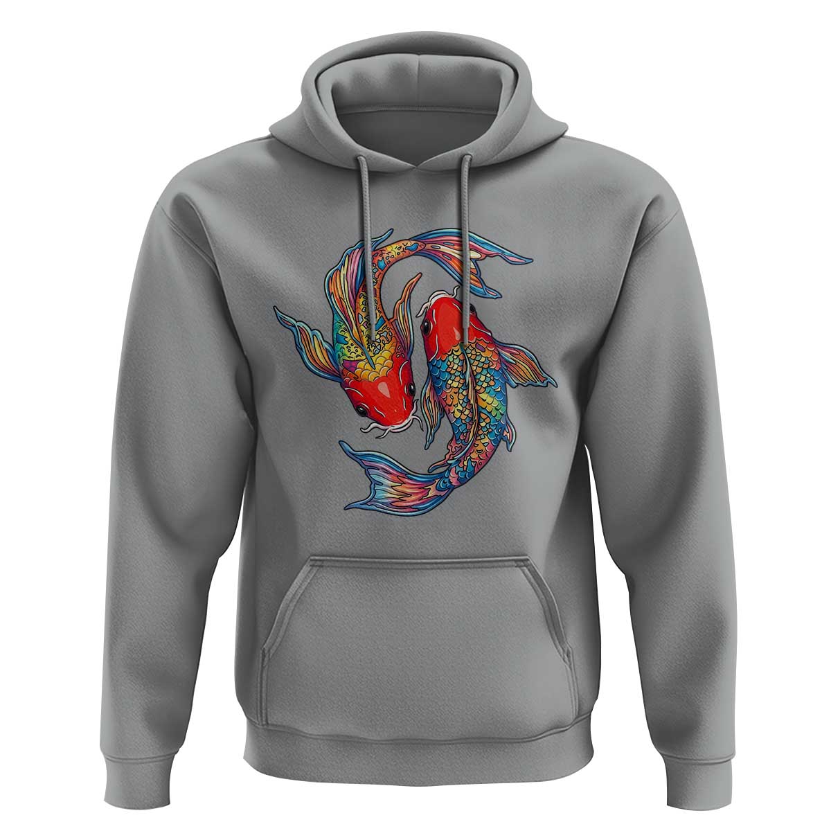 Rainbow Koi Fish LGBTQ Pride Hoodie Colorful Japanese Carp