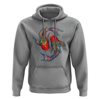 Rainbow Koi Fish LGBTQ Pride Hoodie Colorful Japanese Carp