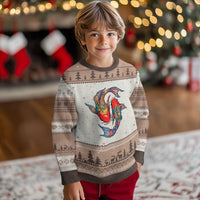 Rainbow Koi Fish LGBTQ Pride Ugly Christmas Sweater Colorful Japanese Carp