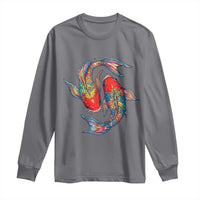 Rainbow Koi Fish LGBTQ Pride Long Sleeve Shirt Colorful Japanese Carp