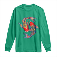 Rainbow Koi Fish LGBTQ Pride Long Sleeve Shirt Colorful Japanese Carp