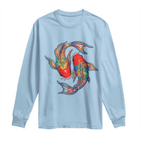 Rainbow Koi Fish LGBTQ Pride Long Sleeve Shirt Colorful Japanese Carp