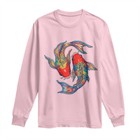 Rainbow Koi Fish LGBTQ Pride Long Sleeve Shirt Colorful Japanese Carp