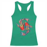 Rainbow Koi Fish LGBTQ Pride Racerback Tank Top Colorful Japanese Carp