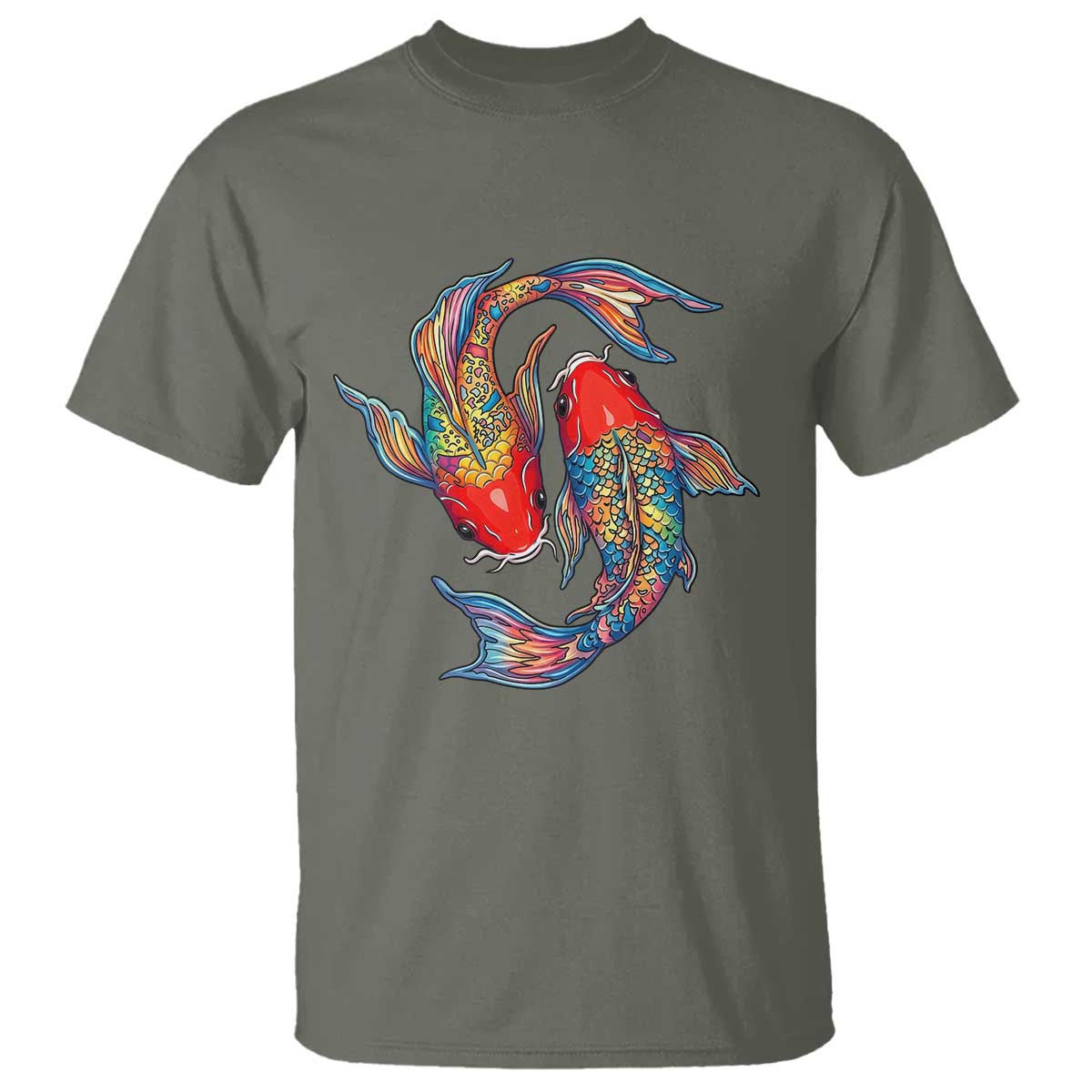 Rainbow Koi Fish LGBTQ Pride T Shirt Colorful Japanese Carp