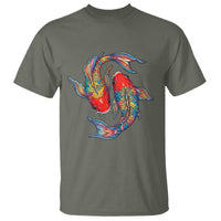 Rainbow Koi Fish LGBTQ Pride T Shirt Colorful Japanese Carp