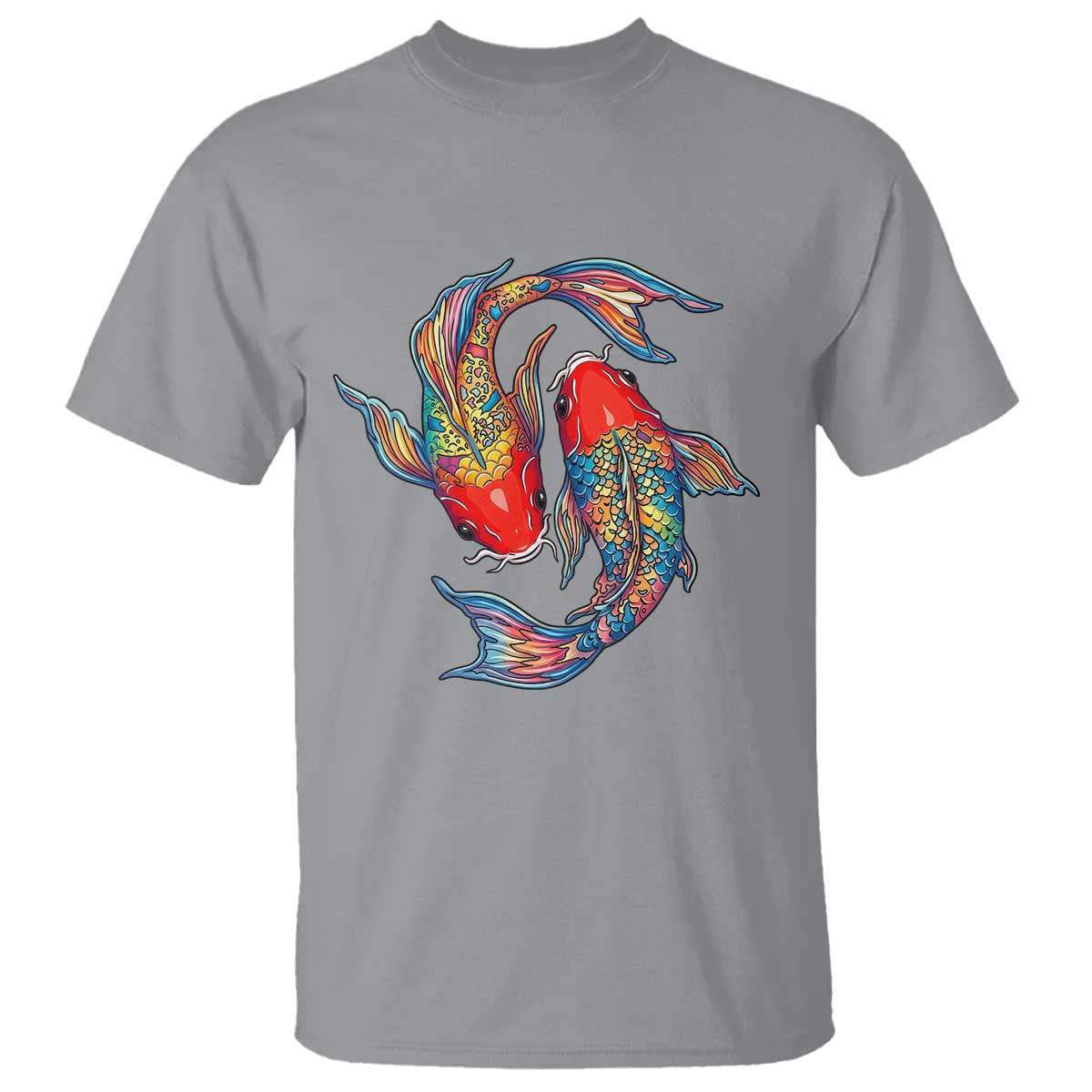 Rainbow Koi Fish LGBTQ Pride T Shirt Colorful Japanese Carp