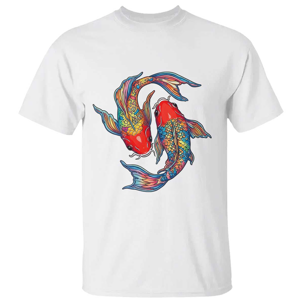 Rainbow Koi Fish LGBTQ Pride T Shirt Colorful Japanese Carp