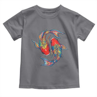 Rainbow Koi Fish LGBTQ Pride Toddler T Shirt Colorful Japanese Carp