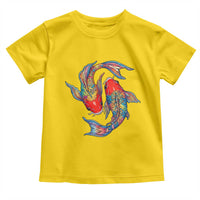Rainbow Koi Fish LGBTQ Pride Toddler T Shirt Colorful Japanese Carp