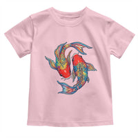 Rainbow Koi Fish LGBTQ Pride Toddler T Shirt Colorful Japanese Carp