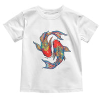 Rainbow Koi Fish LGBTQ Pride Toddler T Shirt Colorful Japanese Carp