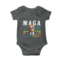 Make America Gay Again Baby Onesie LGBTQ Political Satire