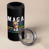 Make America Gay Again 4 in 1 Can Cooler Tumbler LGBTQ Political Satire