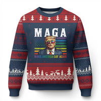 Make America Gay Again Ugly Christmas Sweater LGBTQ Political Satire
