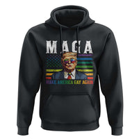 Make America Gay Again Hoodie LGBTQ Political Satire
