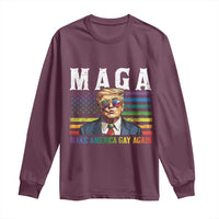 Make America Gay Again Long Sleeve Shirt LGBTQ Political Satire