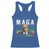 Make America Gay Again Racerback Tank Top LGBTQ Political Satire