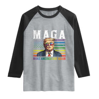 Make America Gay Again Raglan Shirt LGBTQ Political Satire