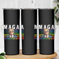 Make America Gay Again Skinny Tumbler LGBTQ Political Satire