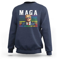 Make America Gay Again Sweatshirt LGBTQ Political Satire