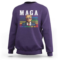 Make America Gay Again Sweatshirt LGBTQ Political Satire