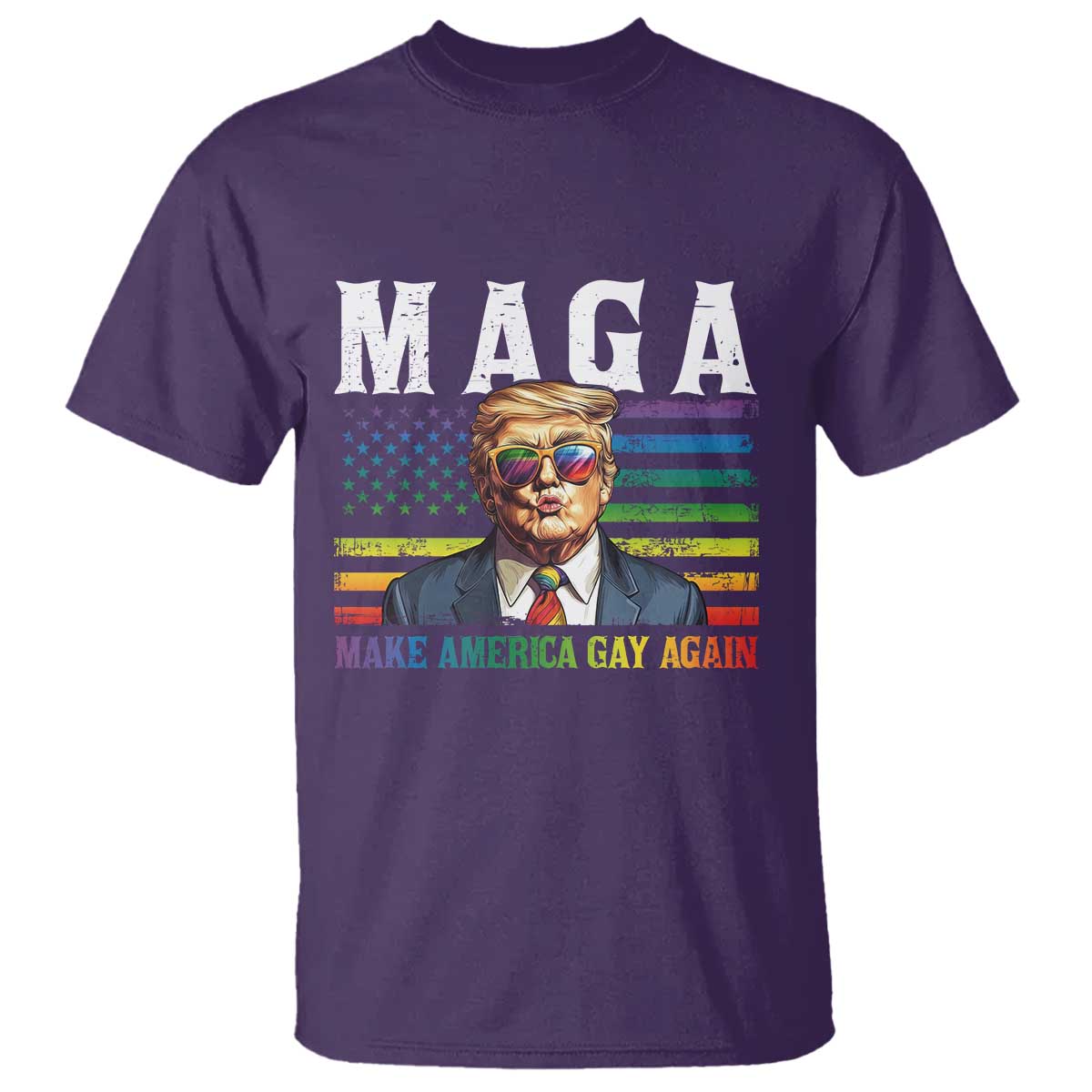 Make America Gay Again T Shirt LGBTQ Political Satire