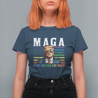 Make America Gay Again T Shirt For Women LGBTQ Political Satire