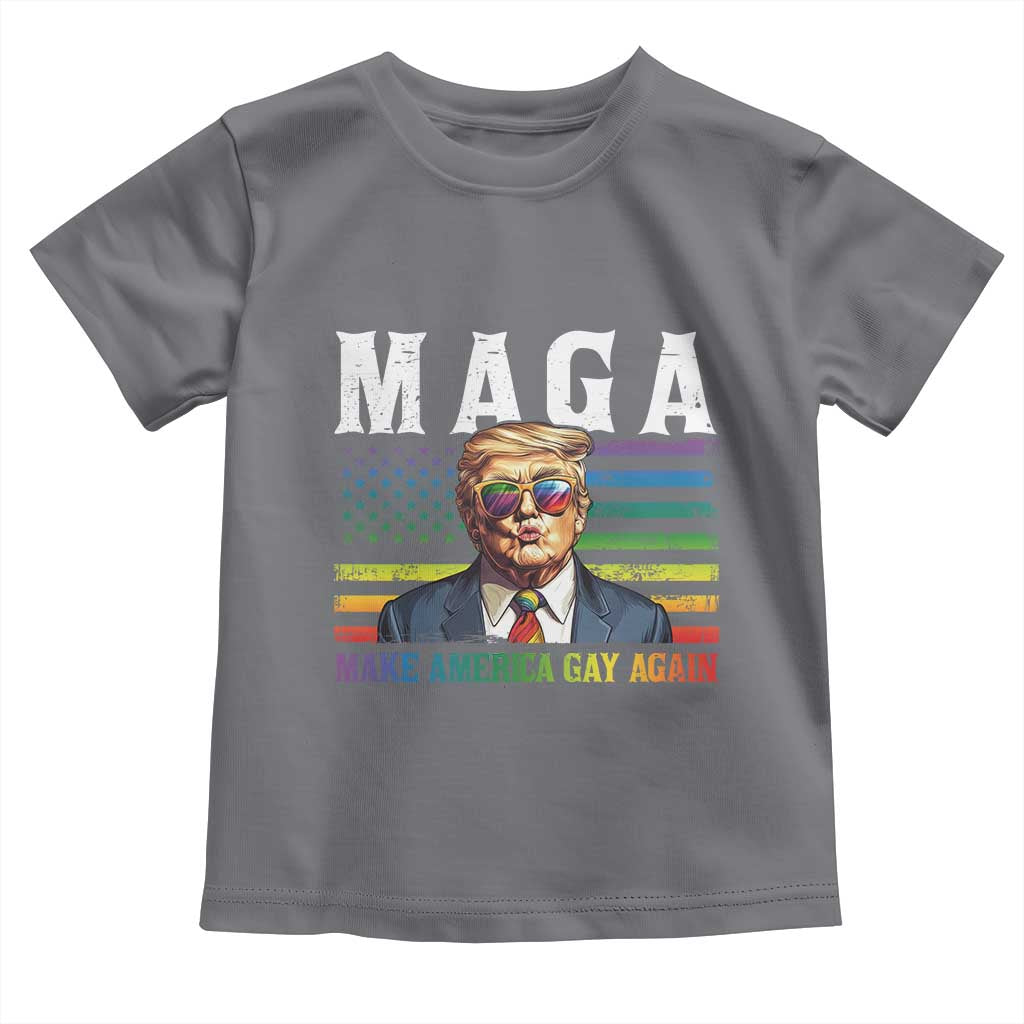 Make America Gay Again Toddler T Shirt LGBTQ Political Satire