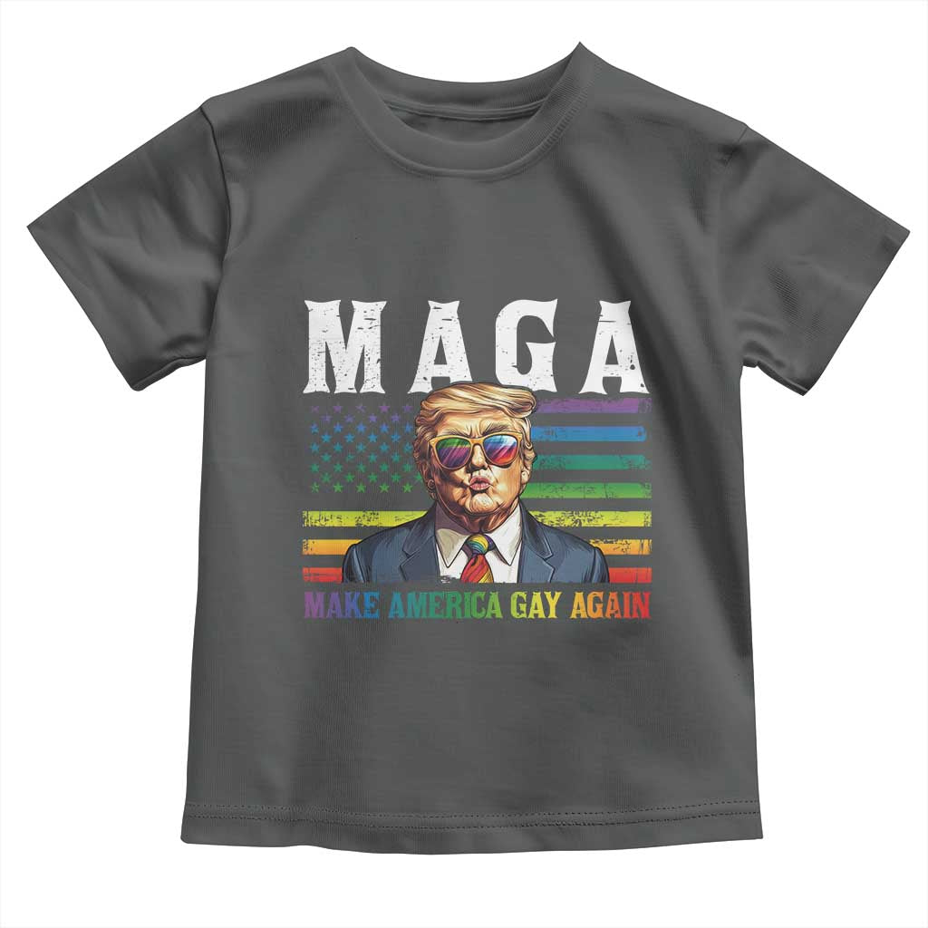 Make America Gay Again Toddler T Shirt LGBTQ Political Satire