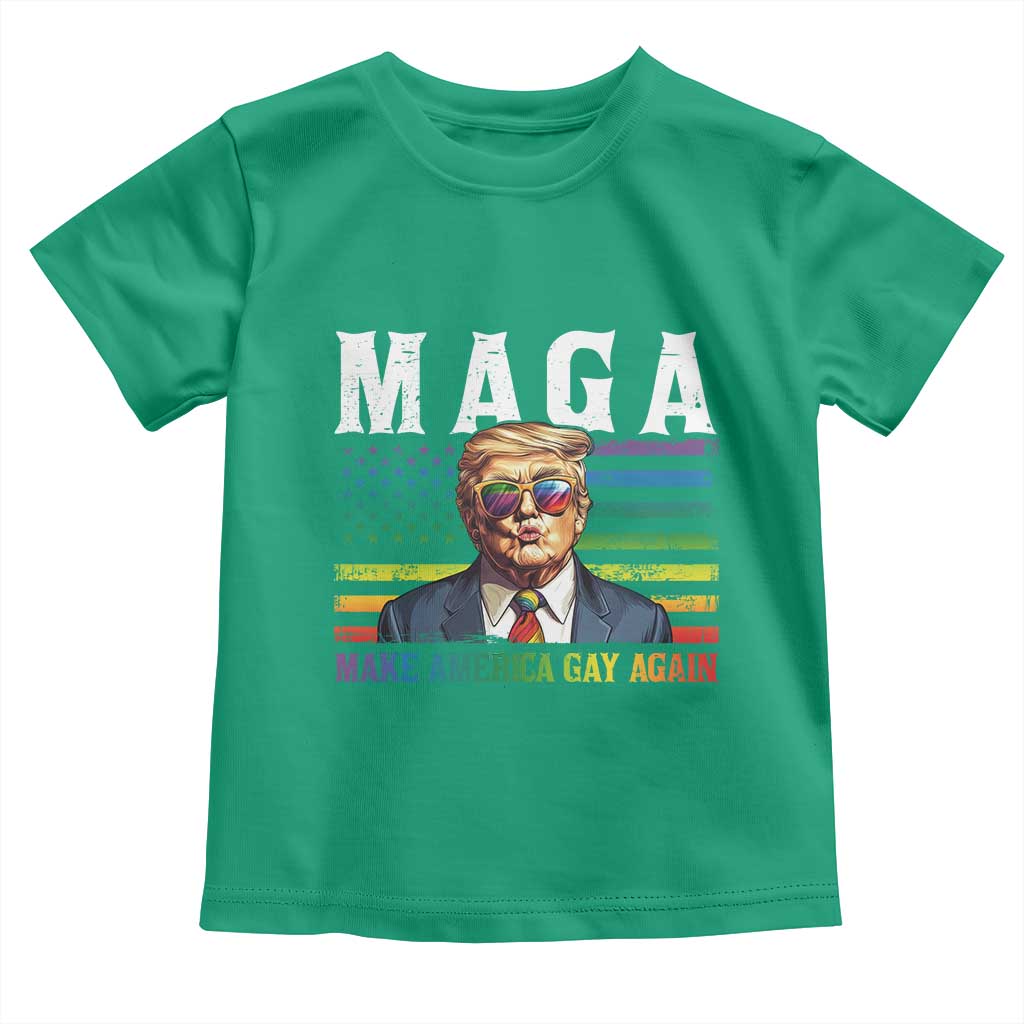 Make America Gay Again Toddler T Shirt LGBTQ Political Satire
