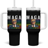 Make America Gay Again Tumbler With Handle LGBTQ Political Satire