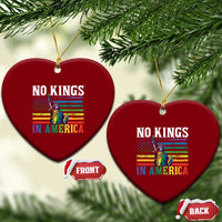 No Kings In America LGBT Pride Ceramic Ornament Anti Authoritarian Political