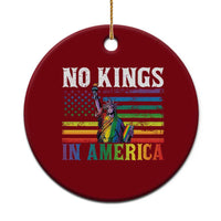 No Kings In America LGBT Pride Ceramic Ornament Anti Authoritarian Political