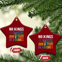 No Kings In America LGBT Pride Ceramic Ornament Anti Authoritarian Political