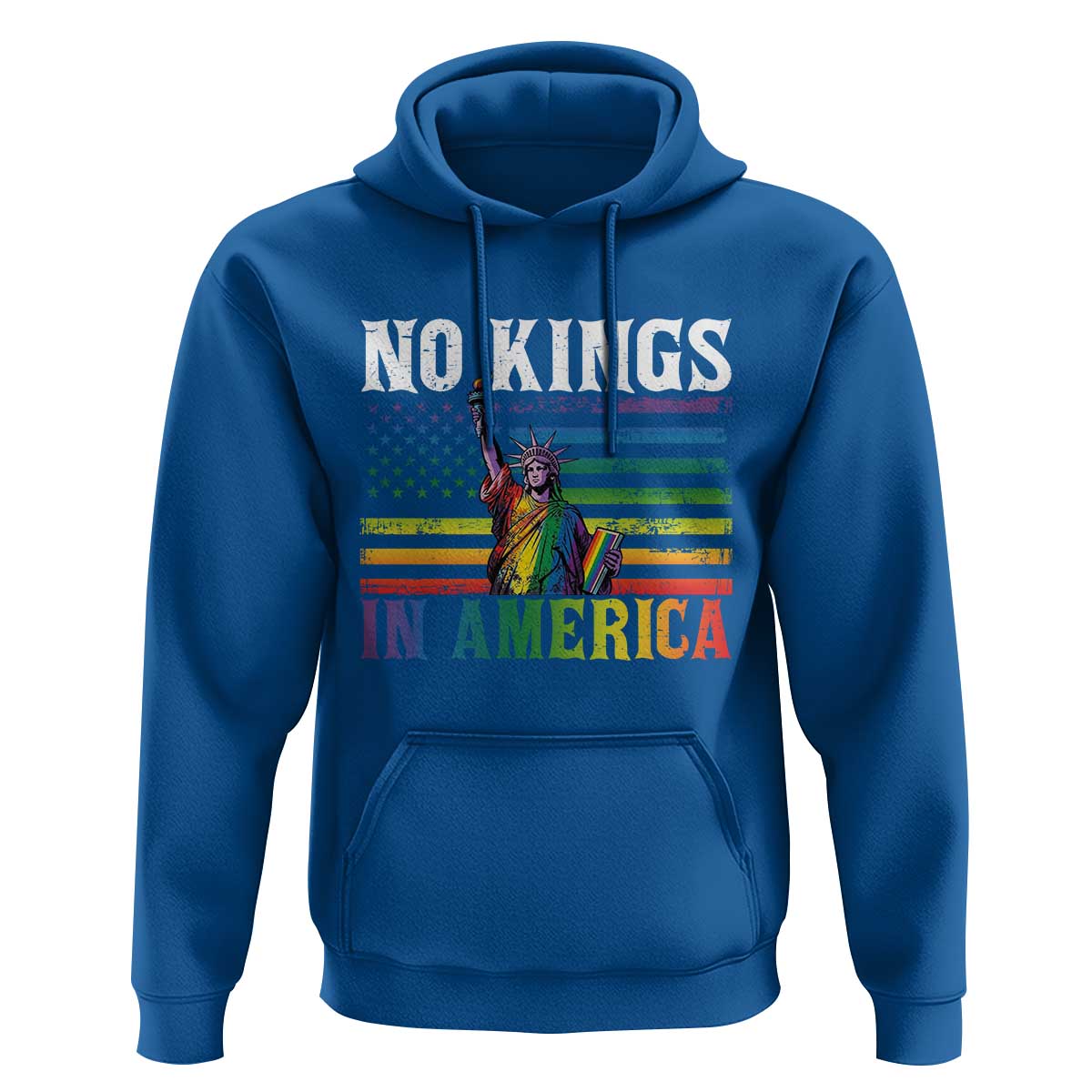 No Kings In America LGBT Pride Hoodie Anti Authoritarian Political