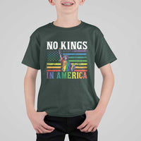 No Kings In America LGBT Pride T Shirt For Kid Anti Authoritarian Political