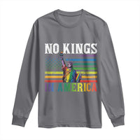 No Kings In America LGBT Pride Long Sleeve Shirt Anti Authoritarian Political