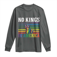 No Kings In America LGBT Pride Long Sleeve Shirt Anti Authoritarian Political