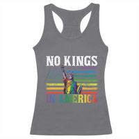 No Kings In America LGBT Pride Racerback Tank Top Anti Authoritarian Political