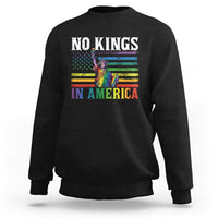 No Kings In America LGBT Pride Sweatshirt Anti Authoritarian Political