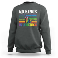 No Kings In America LGBT Pride Sweatshirt Anti Authoritarian Political