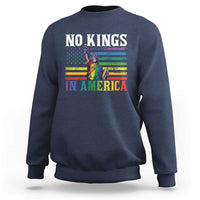 No Kings In America LGBT Pride Sweatshirt Anti Authoritarian Political